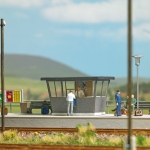 Busch 1378 - H0 - Bahnsteigkiosk H0
